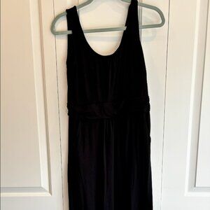 Boden black knit jersey maxi dress